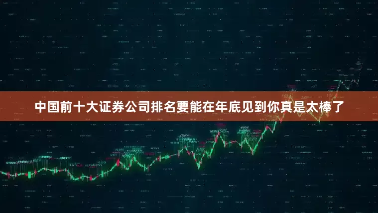 中国前十大证券公司排名要能在年底见到你真是太棒了
